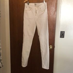 High rise white jeans!